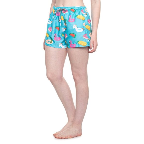 Women's Boardies Print Swim Shorts - Picture 1 of 5